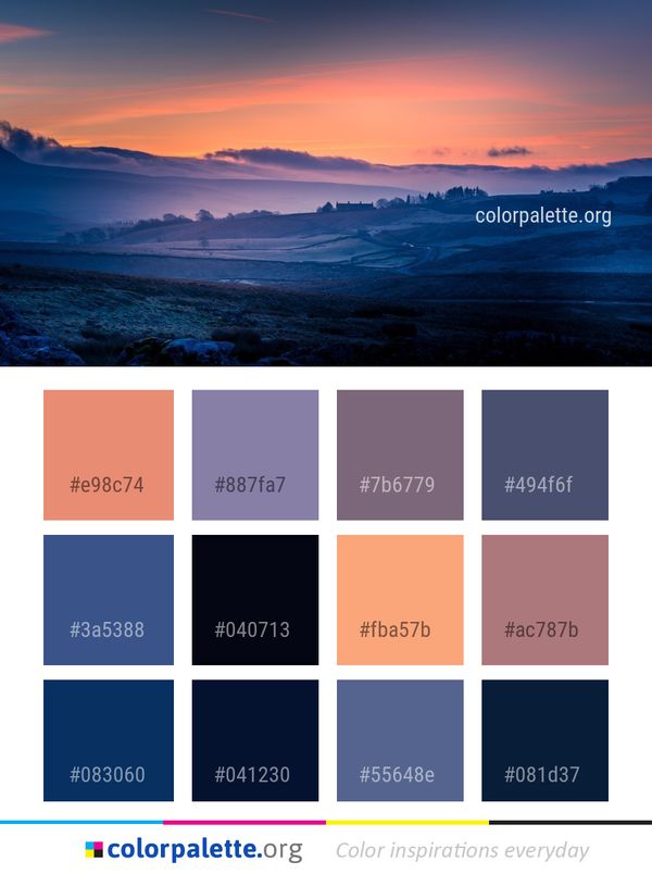 Sky Dawn Atmosphere Color Palette
