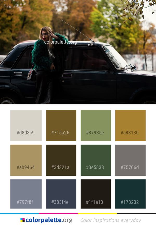 Car Land Vehicle Motor Color Palette