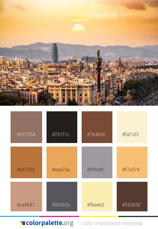 City Sky Cityscape Color Palette