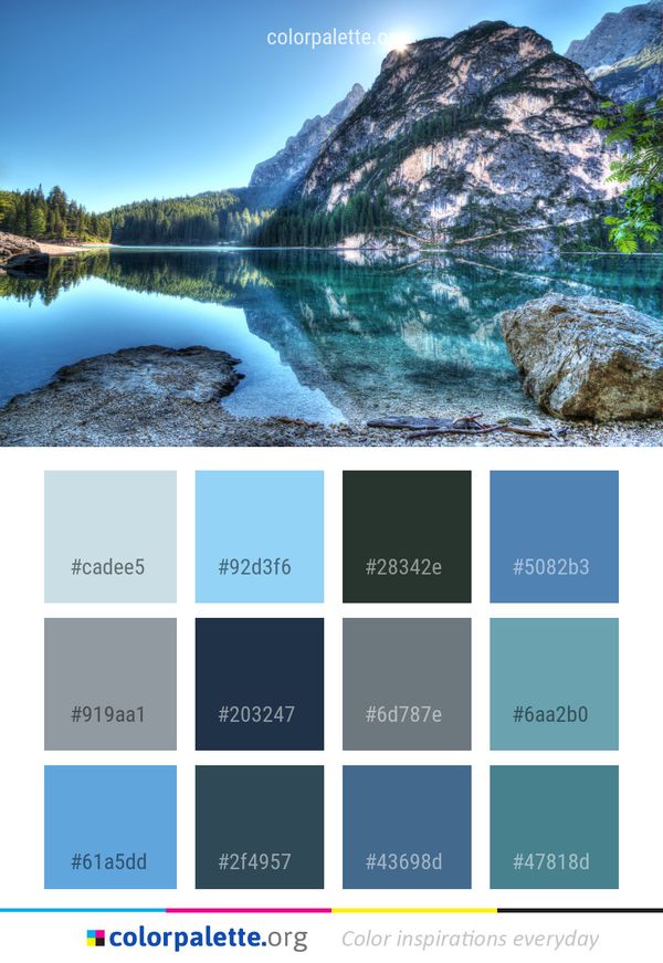 Reflection Nature Water Color Palette