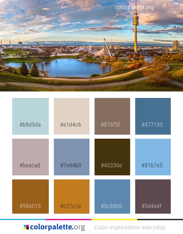Sky City Reflection Color Palette