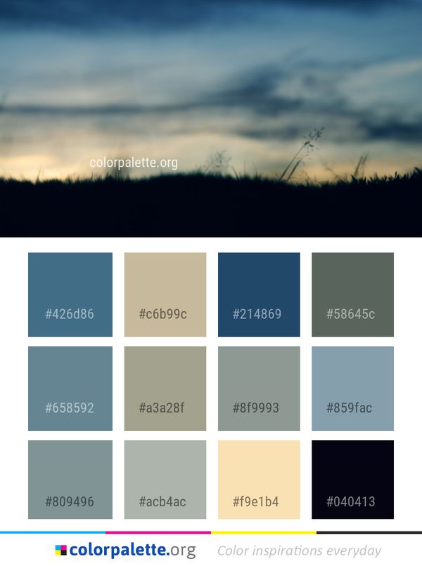 Sky Cloud Atmosphere Color Palette