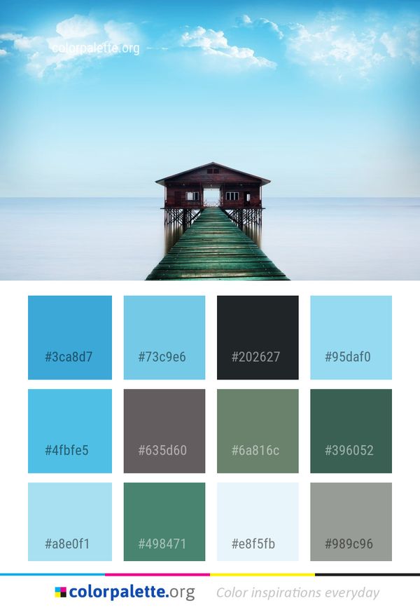 Sky Sea Horizon Color Palette