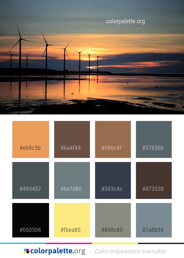 Sky Sea Horizon Color Palette