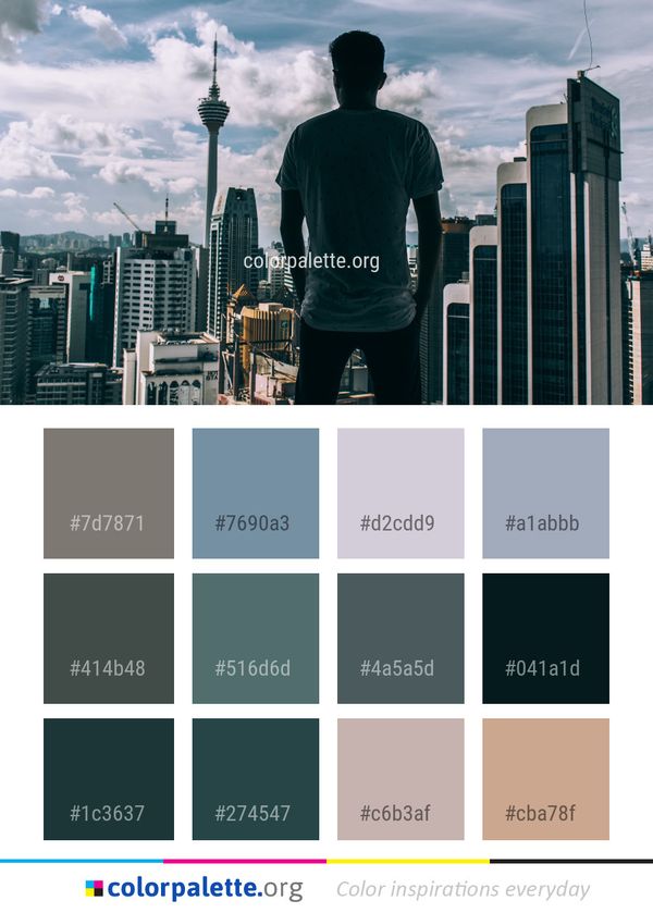 Urban Area City Sky Color Palette