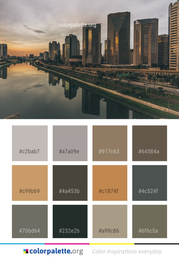 Cityscape Reflection City Color Palette