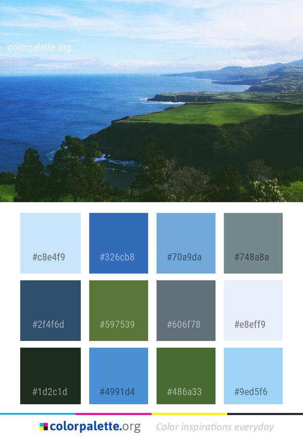 Coast Highland Headland Color Palette