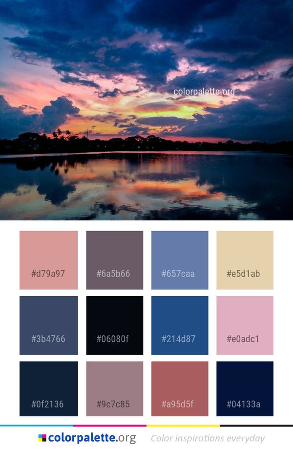 Reflection Sky Nature Color Palette