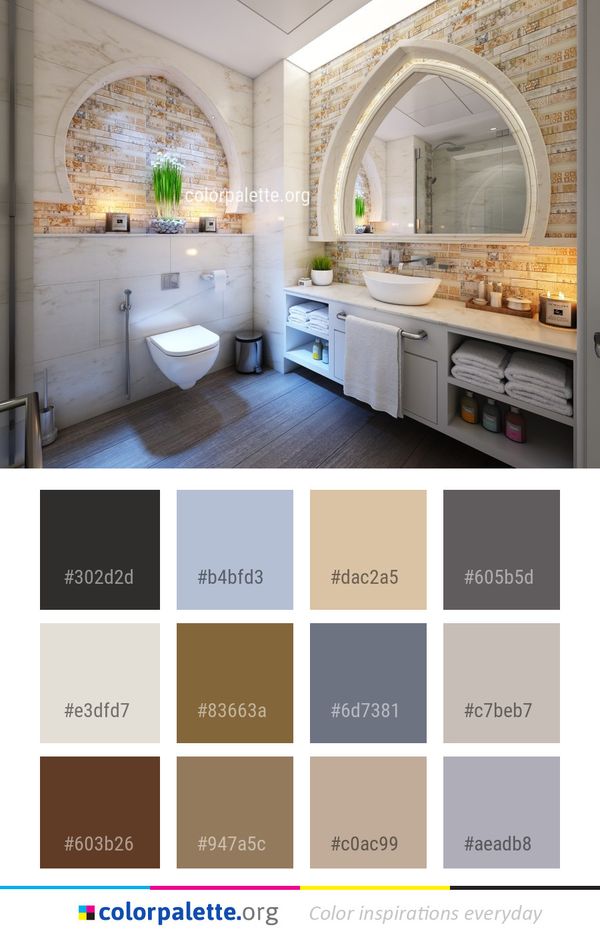 Room Bathroom Interior Design Color Palette