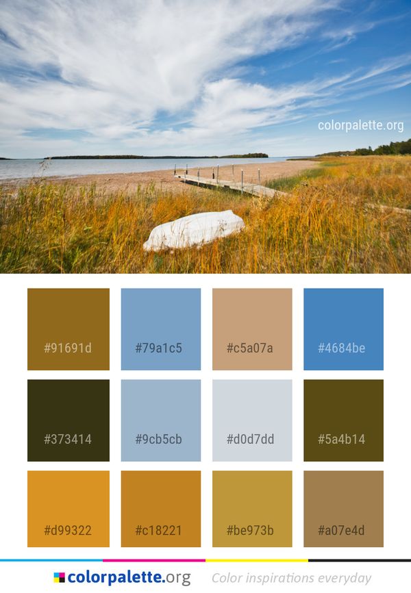 Sky Cloud Shore Color Palette
