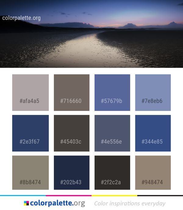 Sky Nature Reflection Color Palette