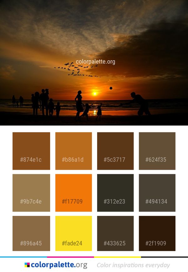 Sky Sunset Afterglow Color Palette