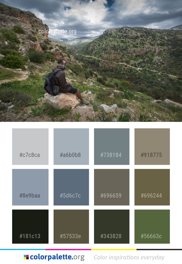 Wilderness Mountain Mountainous Landforms Color Palette