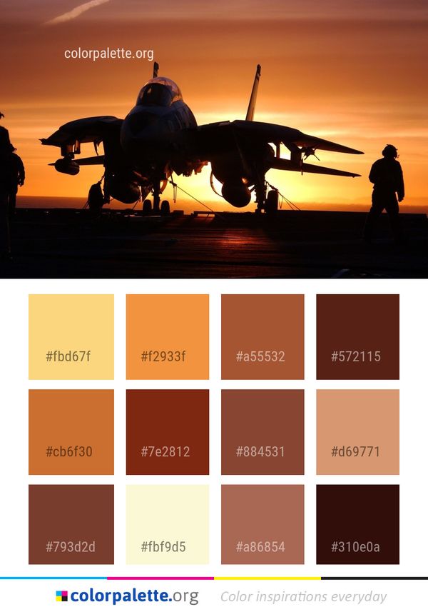 Airplane Aviation Aircraft Color Palette