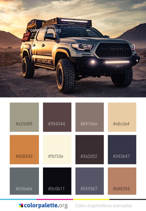 Car Motor Vehicle Land Color Palette
