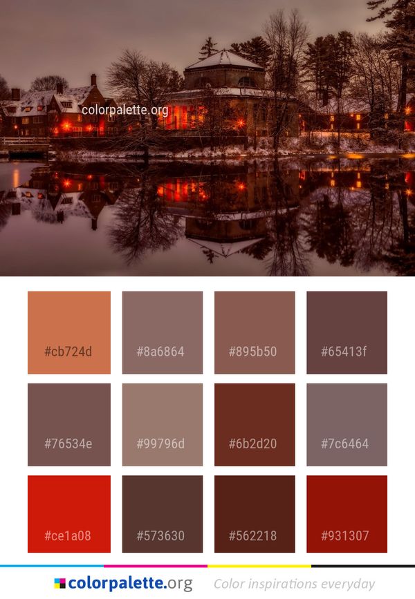 Reflection Winter Snow Color Palette