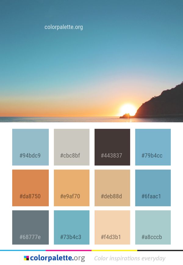 Sky Horizon Sea Color Palette