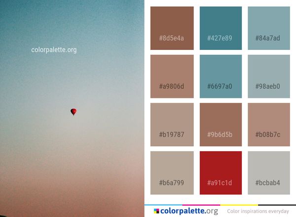Sky Red Daytime Color Palette