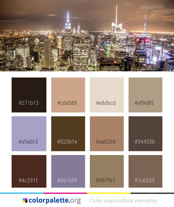 Metropolitan Area Cityscape City Color Palette
