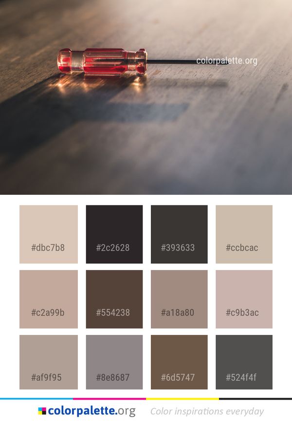 Red Reflection Line Color Palette