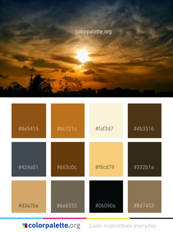 Sky Afterglow Cloud Color Palette