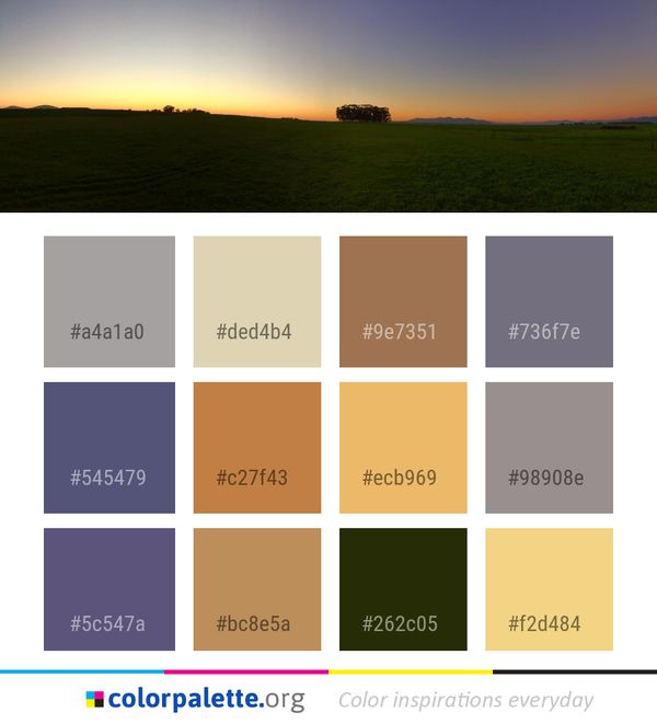 Sky Horizon Field Color Palette