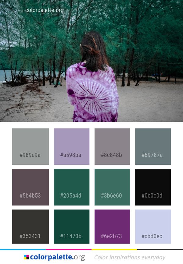 Tree Nature Green Color Palette