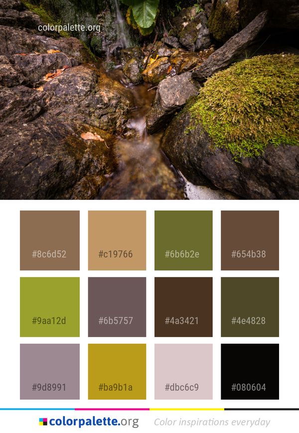 Water Nature Rock Color Palette