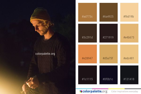 Man Night Light Color Palette