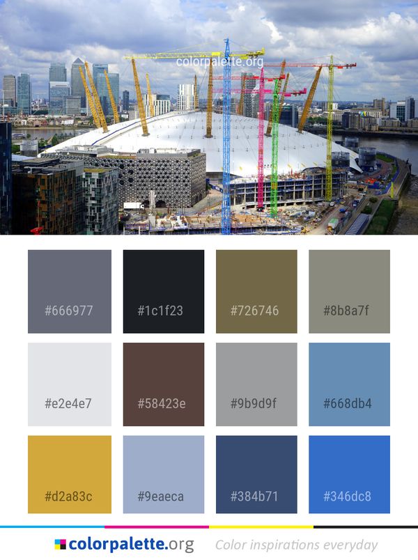Metropolitan Area Construction Urban Color Palette