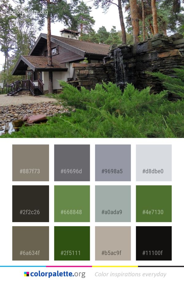 Property Log Cabin House Color Palette