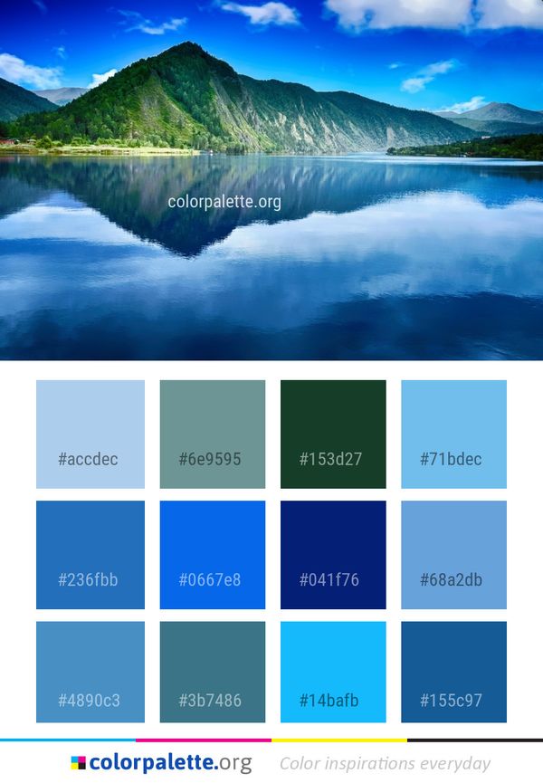 Reflection Nature Water Resources Color Palette