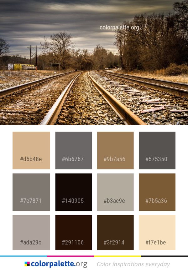 Track Transport Sky Color Palette