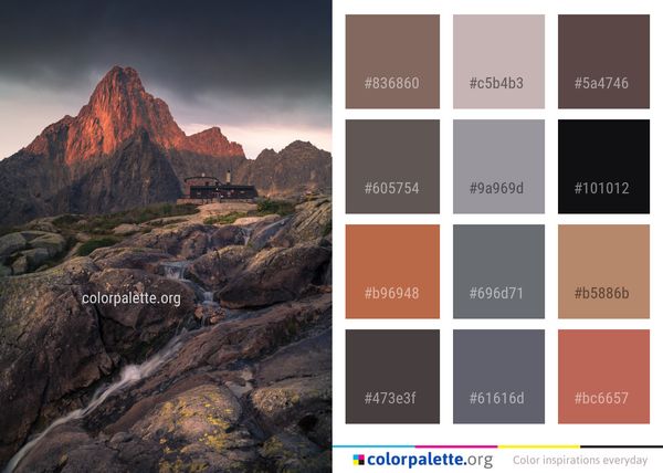 Wilderness Mountain Mountainous Landforms Color Palette