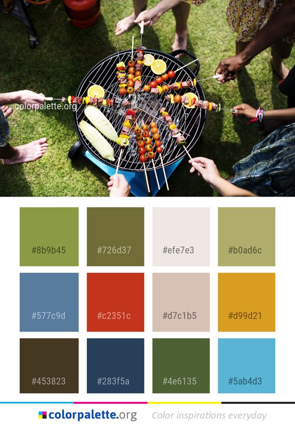 Grass Plant Fun Color Palette