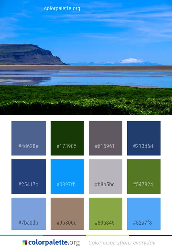 Highland Sky Grassland Color Palette
