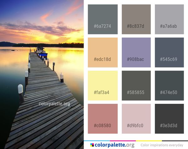 Horizon Pier Sky Color Palette