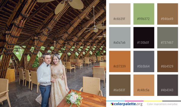 Photograph Ceremony Aisle Color Palette