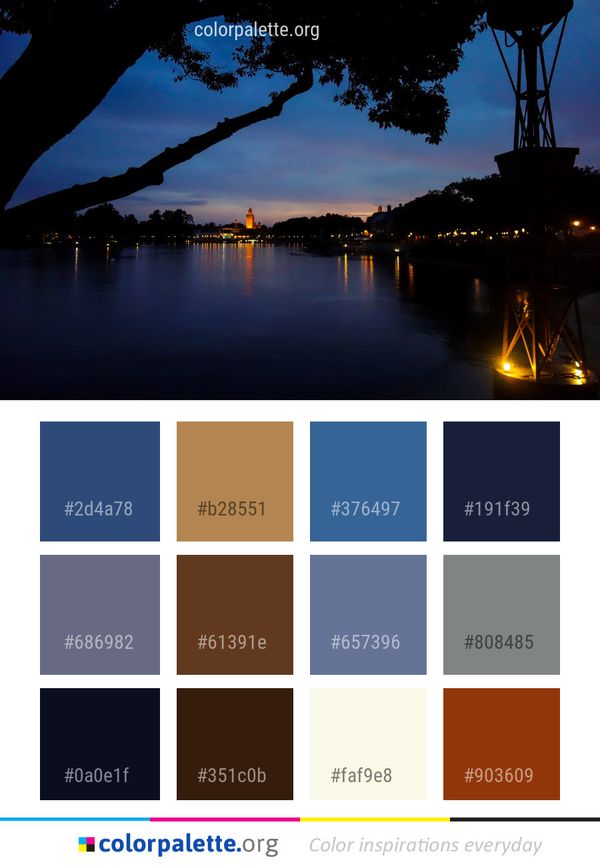 Reflection Sky Water Color Palette