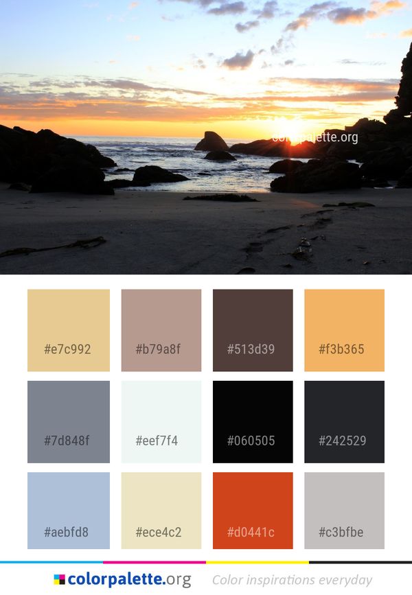 Sky Sea Coast Color Palette