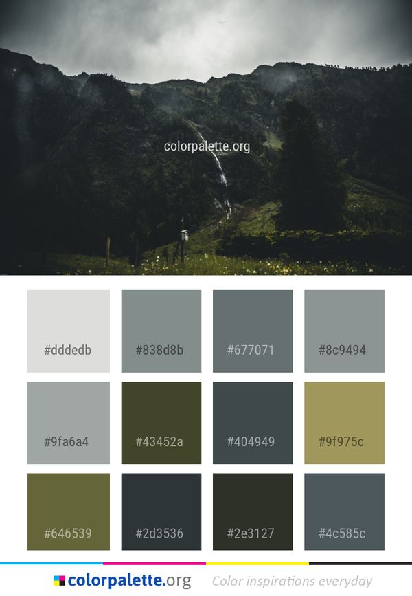 Mountainous Landforms Sky Nature Color Palette