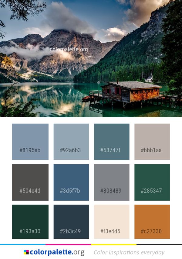 Reflection Nature Water Color Palette