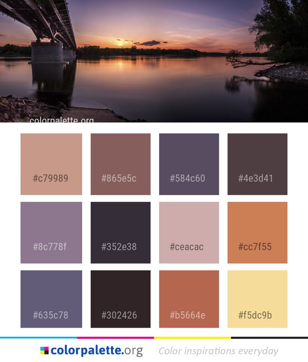 Reflection Sky Nature Color Palette
