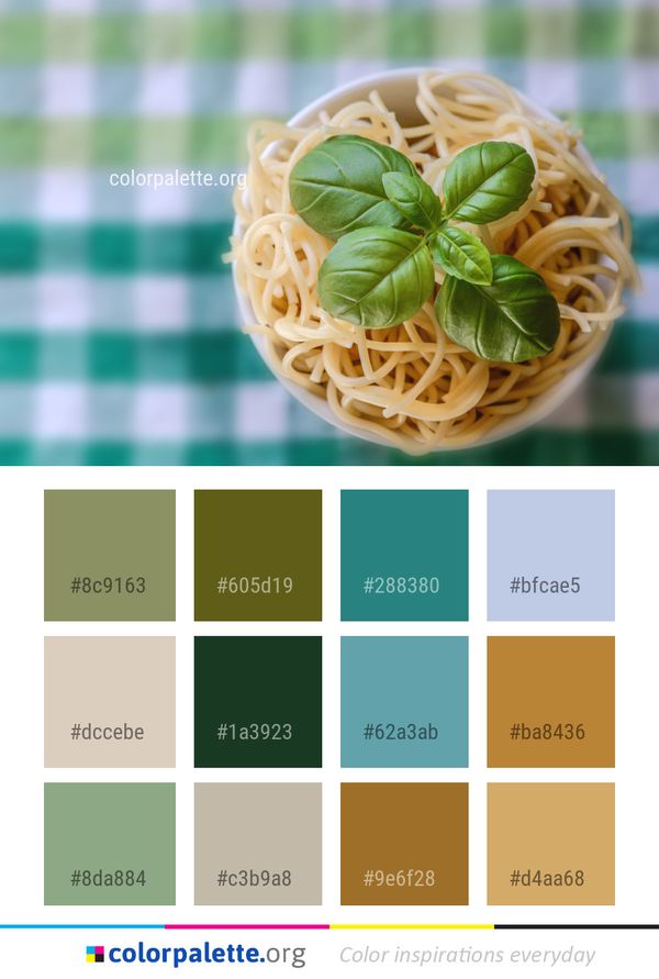 Al Dente Spaghetti Cuisine Color Palette