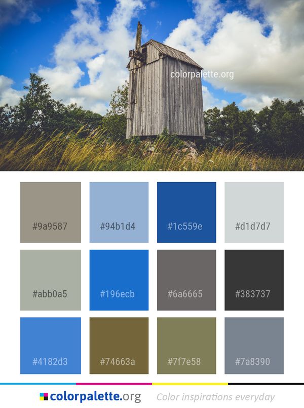 Cloud Sky Prairie Color Palette