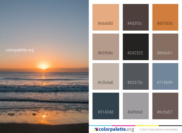Horizon Sea Sky Color Palette