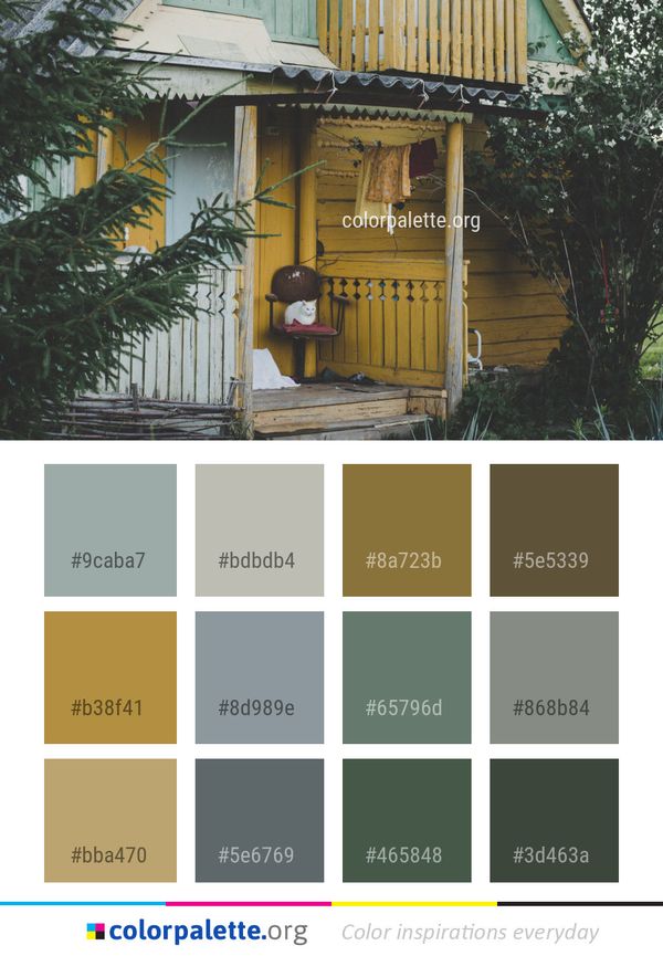 House Shed Tree Color Palette
