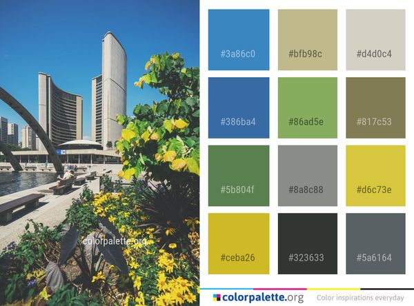 Metropolitan Area Landmark Skyscraper Color Palette