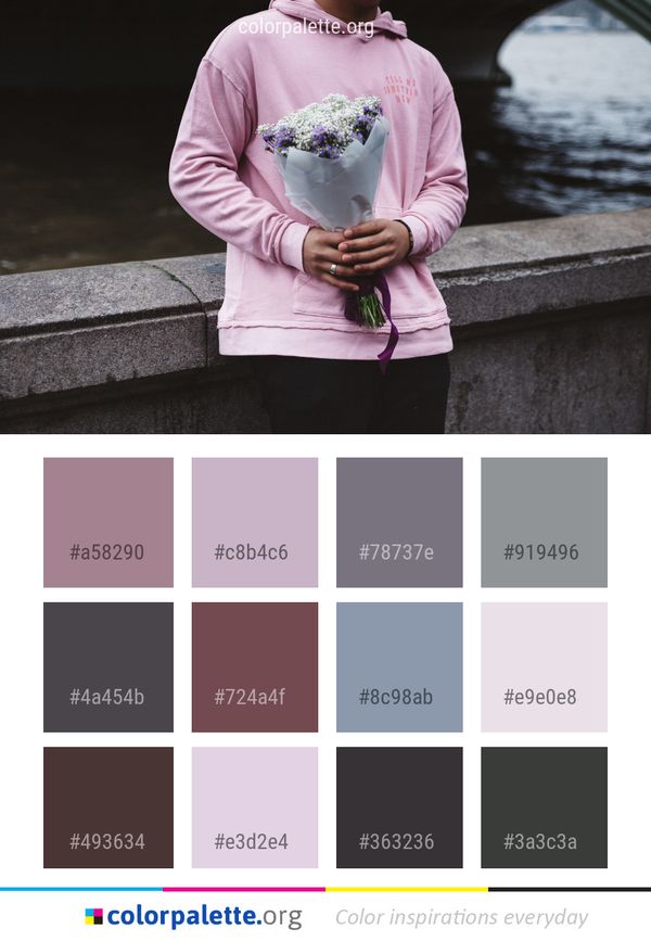 Pink Purple Outerwear Color Palette