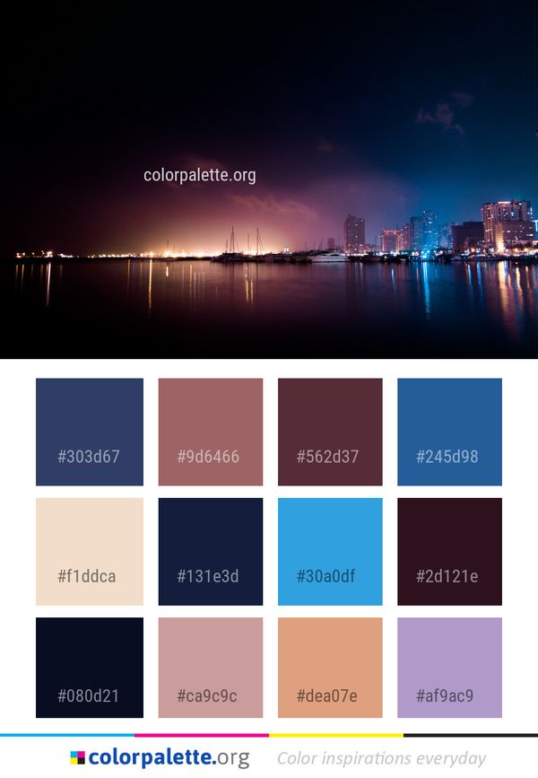 Reflection Sky Cityscape Color Palette